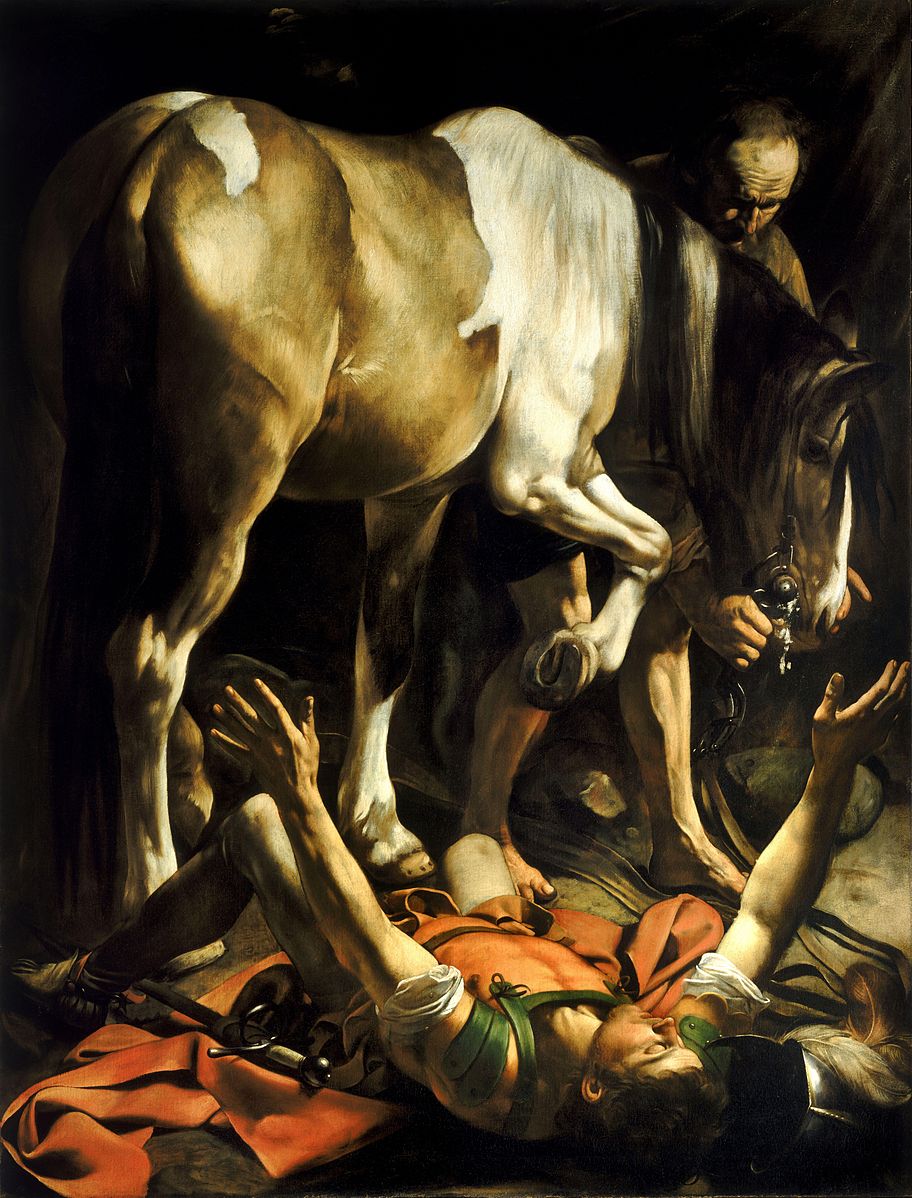 <다메섹 도상에서의 회심(Conversion on the way to Damascus)>(1601) — 카라바조(Caravaggio)
